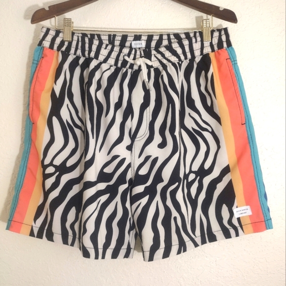 Duvin Design Co Zebra Disco Swim Short - Picture 2 of 7